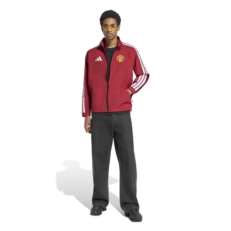 Men's adidas  Red Manchester United 2026 Full-Zip Anthem Jacket
