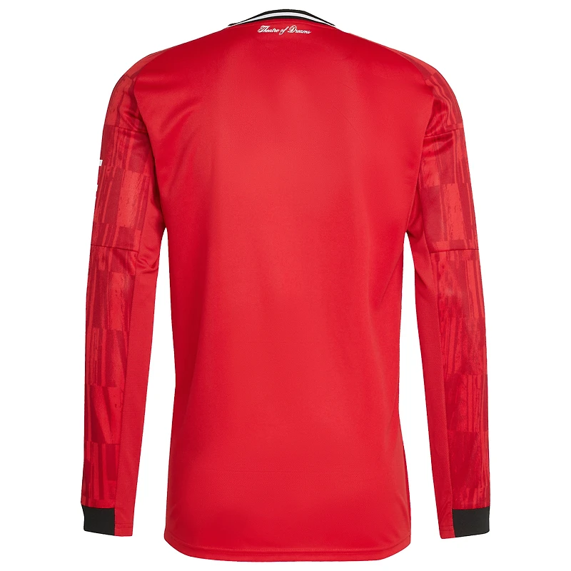 Men's adidas  Red Manchester United Home 2025/26 Replica Long Sleeve Jersey