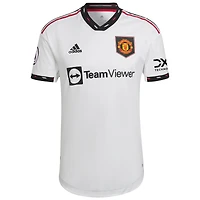 Maillot adidas Manchester United 2022/23 extérieur blanc authentique pour homme