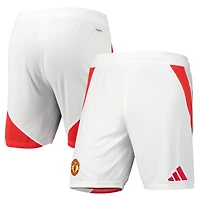 Men's adidas White Manchester United 2024/25 Home Replica AEROREADY Shorts