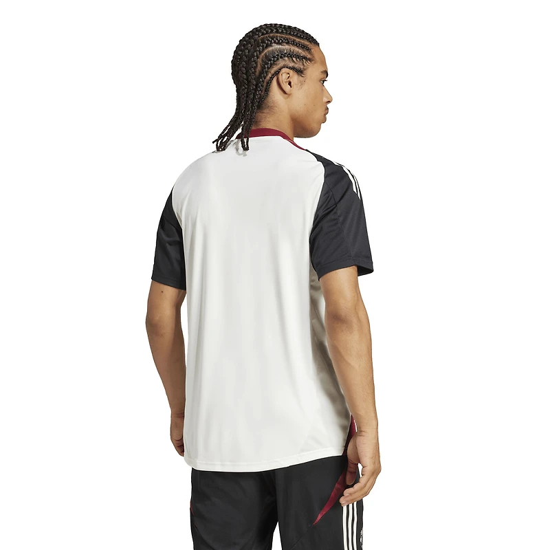Maillot d'entraînement adidas blanc Manchester United 2024/25 pour homme