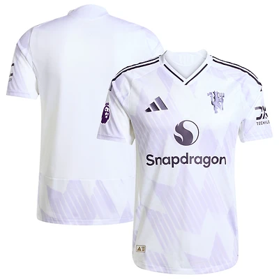 Men's adidas White Manchester United 2025/26 Away Authentic Jersey