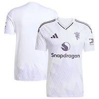 Men's adidas White Manchester United 2025/26 Away Replica Jersey