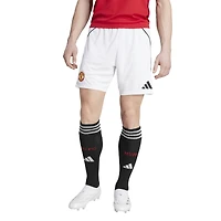 Men's adidas  White Manchester United 2025/26 Home AEROREADY Replica Shorts