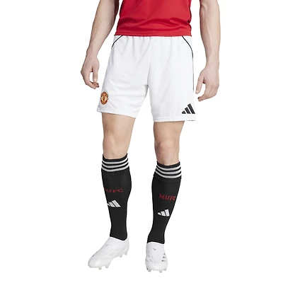 Men's adidas  White Manchester United 2025/26 Home AEROREADY Replica Shorts
