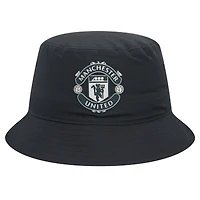 Men's New Era Navy Manchester United Rubber Woven Bucket Hat