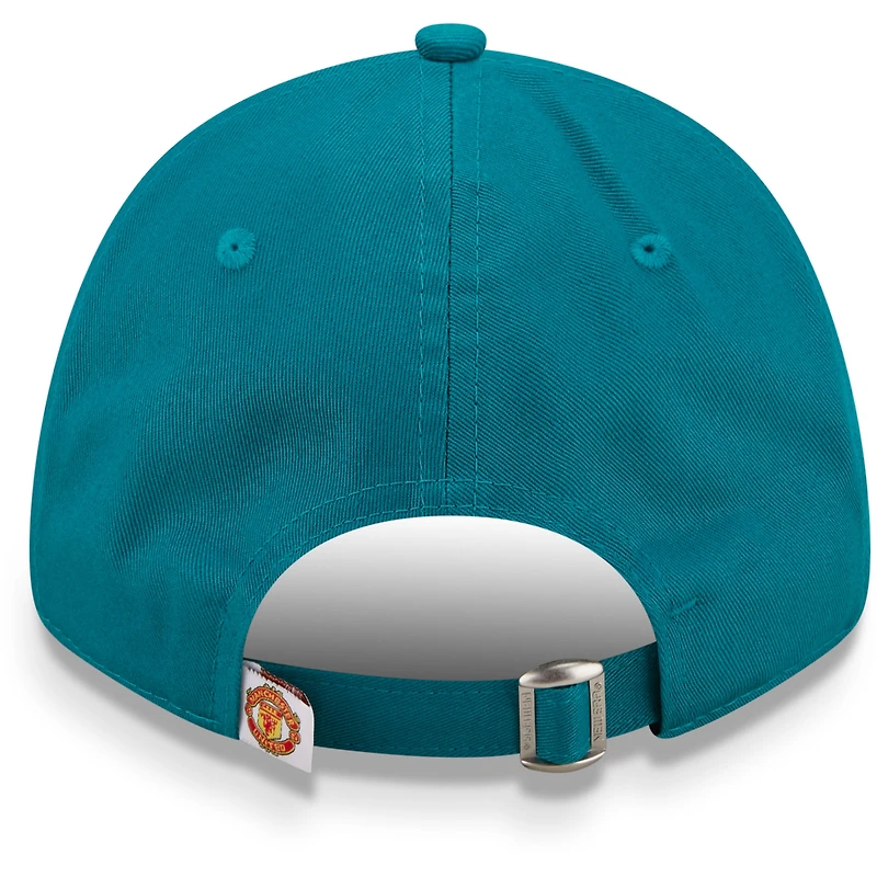 Casquette New Era Turquoise Manchester United Seasonal 9FORTY ajustable pour homme