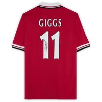 Ryan Giggs Manchester United Autographed 1999 Premier League Red Home Umbro Jersey  - Icons