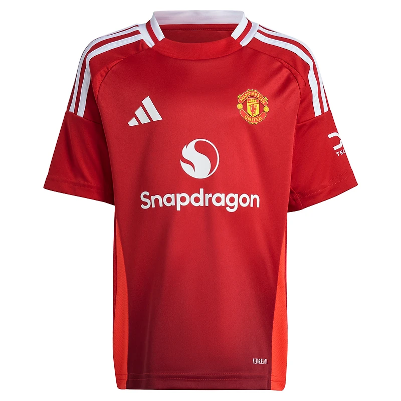 Mini kit domicile rouge Manchester United 2024/25 adidas pour tout-petit
