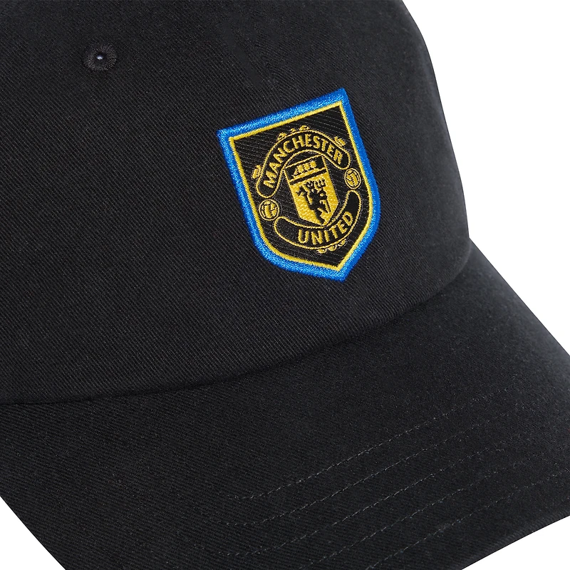 Unisex adidas Black Manchester United Third Adjustable Dad Hat