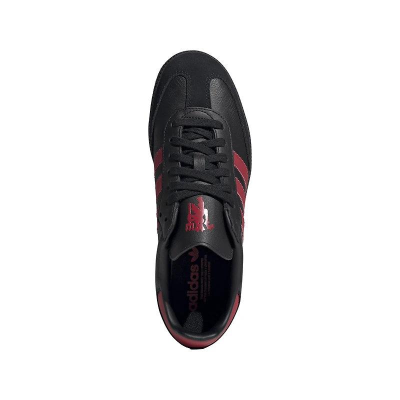 Chaussures unisexes adidas noires Manchester United Home Kit Team Samba