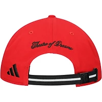 Casquette ajustable unisexe Adidas rouge Manchester United à 3 bandes