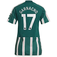 Maillot de joueur réplique extérieur Manchester United 2023/24 adidas Alejandro Garnacho vert pour femme