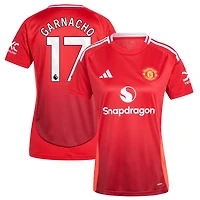 Women's adidas Alejandro Garnacho Red Manchester United 2024/25 Home Replica Player Jersey