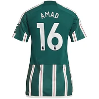 Maillot adidas Amad Diallo pour femme, réplique de joueur Manchester United, vert