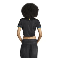 Women's adidas  Black Manchester United Away Cropped Replica 2025/26 Jersey