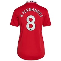 Maillot Femme Adidas Bruno Fernandes Manchester United 2022/23 Domicile Réplique Joueur Rouge