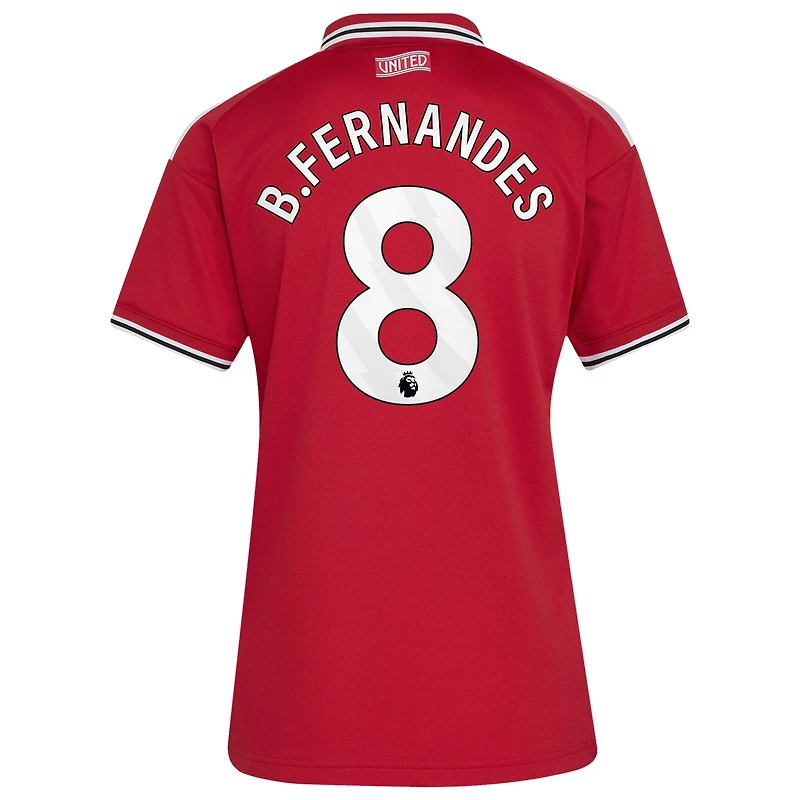 Women's adidas Bruno Fernandes Red Manchester United 2026/27 Home Replica Jersey
