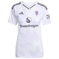 Women's adidas Bruno Fernandes White Manchester United 2025/26 Away Replica Player Jersey