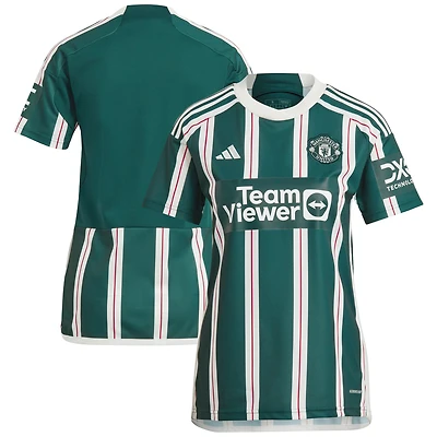 Maillot réplique extérieur Manchester United 2023/24 adidas vert pour femme