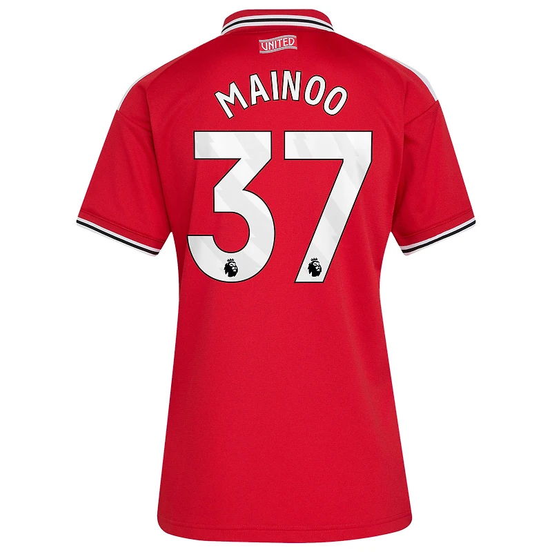Women's adidas Kobbie Mainoo Red Manchester United 2026/27 Home Replica Jersey