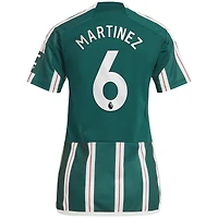 Women's adidas Lisandro Martínez Green Manchester United 2023/24 Away Replica Player Jersey