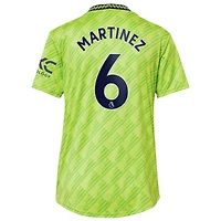 Women's adidas Lisandro Martínez Neon Green Manchester United 2022/23 Third Replica Player Jersey