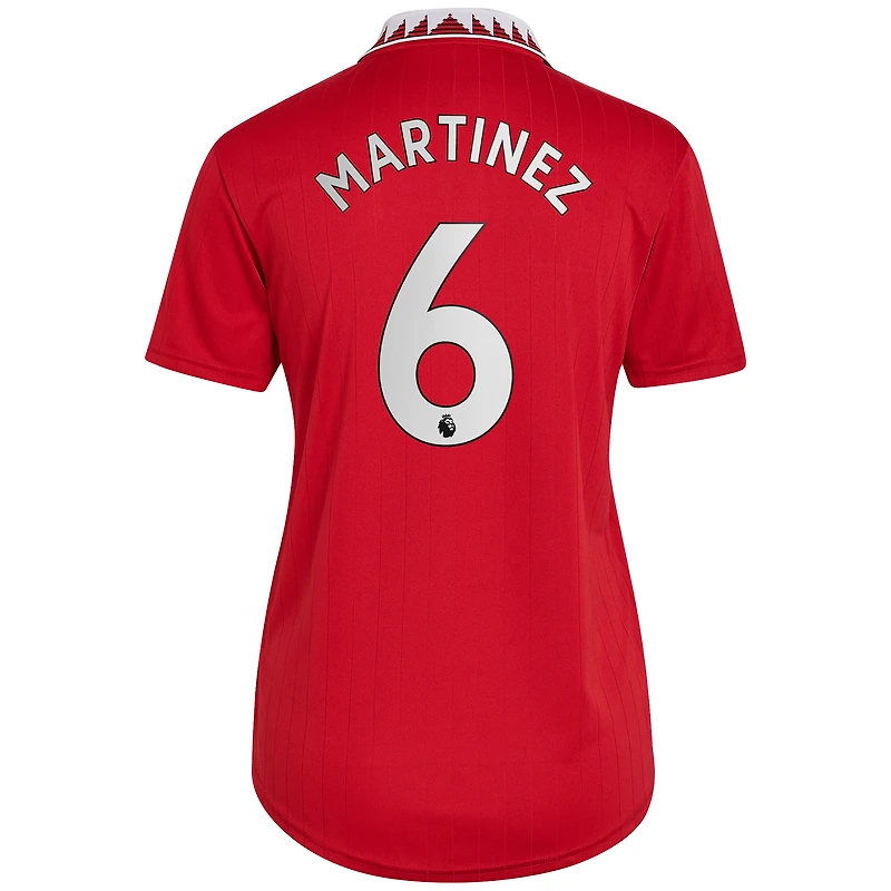 Maillot réplique domicile rouge adidas Lisandro Martínez Manchester United 2022/23 pour femme
