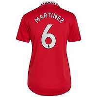 Maillot réplique domicile rouge adidas Lisandro Martínez Manchester United 2022/23 pour femme