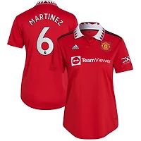 Maillot réplique domicile rouge adidas Lisandro Martínez Manchester United 2022/23 pour femme