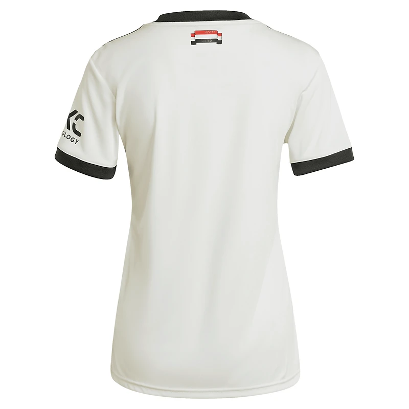 Women's adidas Originals  Cream Manchester United 2024/25 Third Replica Jersey