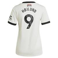 Women's adidas Originals Rasmus Højlund Cream Manchester United 2024/25 Third Replica Jersey