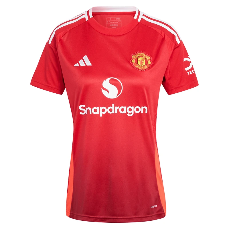 Women's adidas Rasmus Højlund Red Manchester United 2024/25 Home Replica Player Jersey