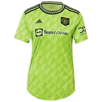 Women's adidas Tyrell Malacia Neon Green Manchester United 2022/23 Third Replica Player Jersey