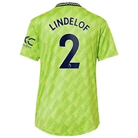 Women's adidas Victor Lindelof Neon Green Manchester United 2022/23 Third Replica Player Jersey