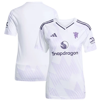 Women's adidas White Manchester United 2025/26 Away Replica Jersey