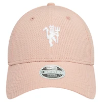 Women's New Era Pink Manchester United Jersey Stitch 9FORTY Adjustable Hat