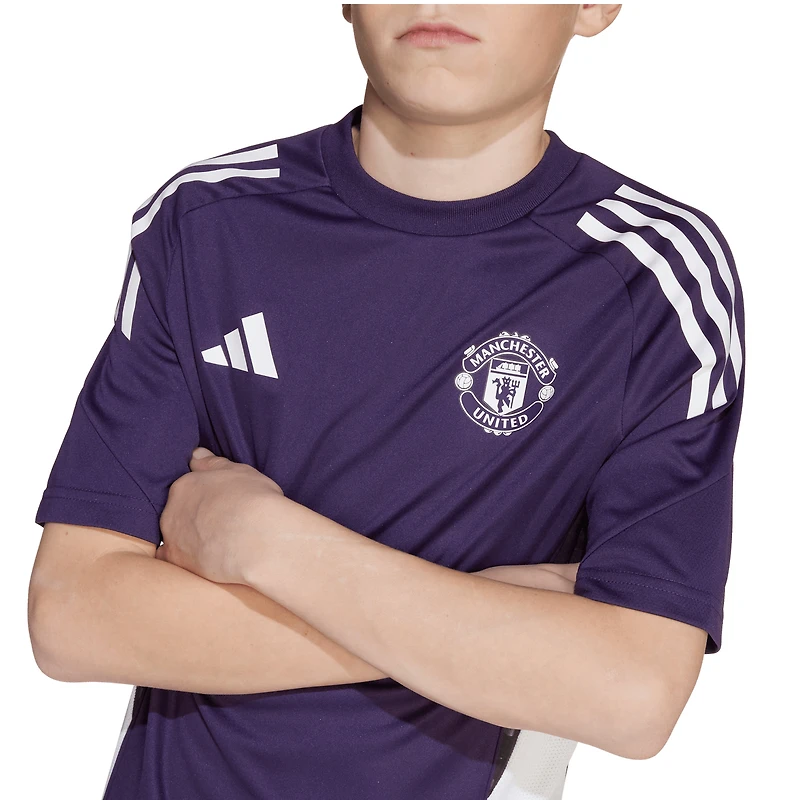 Youth adidas  Purple Manchester United 2025/26 AEROREADY Training Jersey