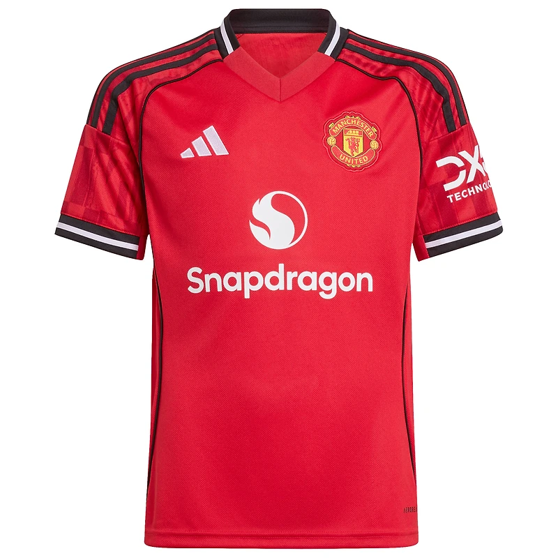 Youth adidas Alejandro Garnacho Red Manchester United Home 2025/26 Replica Player Jersey