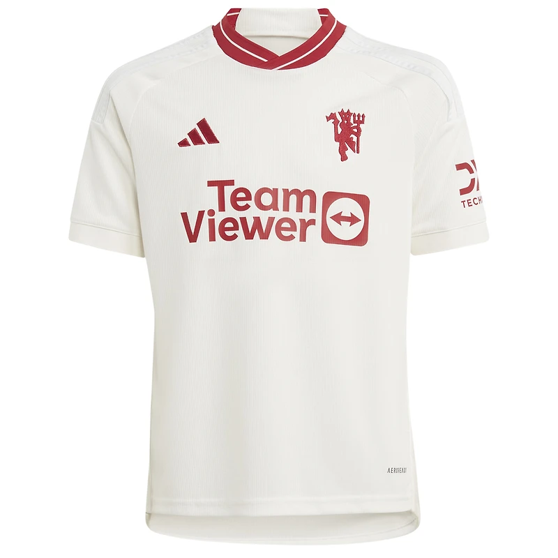 Youth adidas Alejandro Garnacho White Manchester United 2023/24 Third Replica Player Jersey