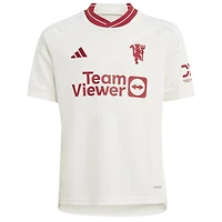 Youth adidas Alejandro Garnacho White Manchester United 2023/24 Third Replica Player Jersey