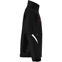 Veste zippée adidas Manchester United noire pour enfant, saison 2025/26.