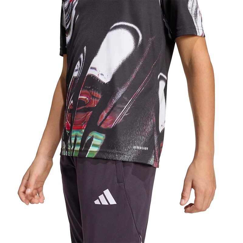 Youth adidas Black Manchester United 2025/26 Pre-Match Training Jersey