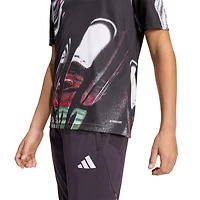 Youth adidas Black Manchester United 2025/26 Pre-Match Training Jersey