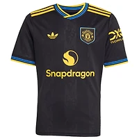 Youth adidas  Black Manchester United 2025/26 Third Replica Jersey