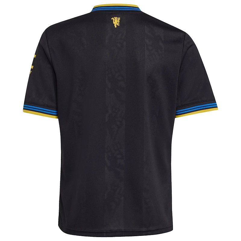 Youth adidas  Black Manchester United 2025/26 Third Replica Jersey