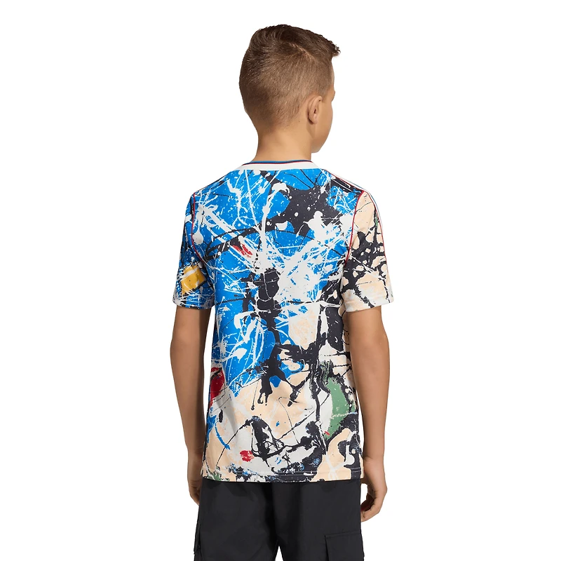 Maillot réplique adidas Manchester United X Stone Roses bleu pour enfant