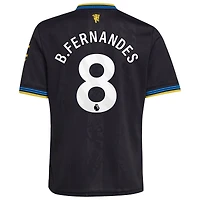 Youth adidas Bruno Fernandes Red Manchester United Home 2025/26 Replica Player Jersey