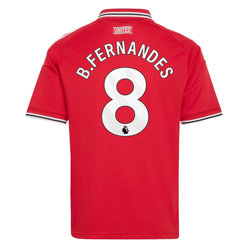 Youth adidas Bruno Fernandes Red Manchester United 2026/27 Home Replica Jersey