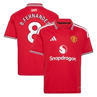 Youth adidas Bruno Fernandes Red Manchester United 2026/27 Home Replica Jersey